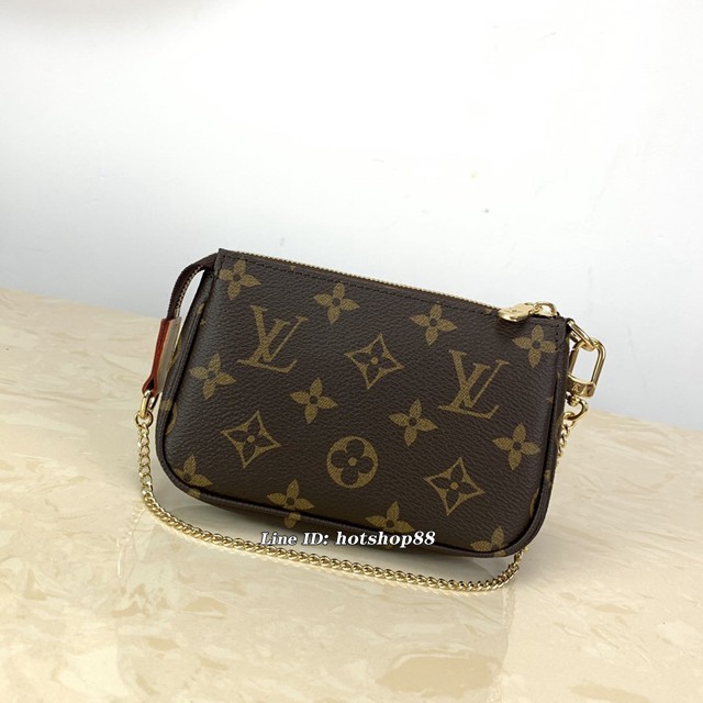 路易威登LV女包 M58009 星星絲印 LV經典鏈條迷你零錢包 xxlv3002